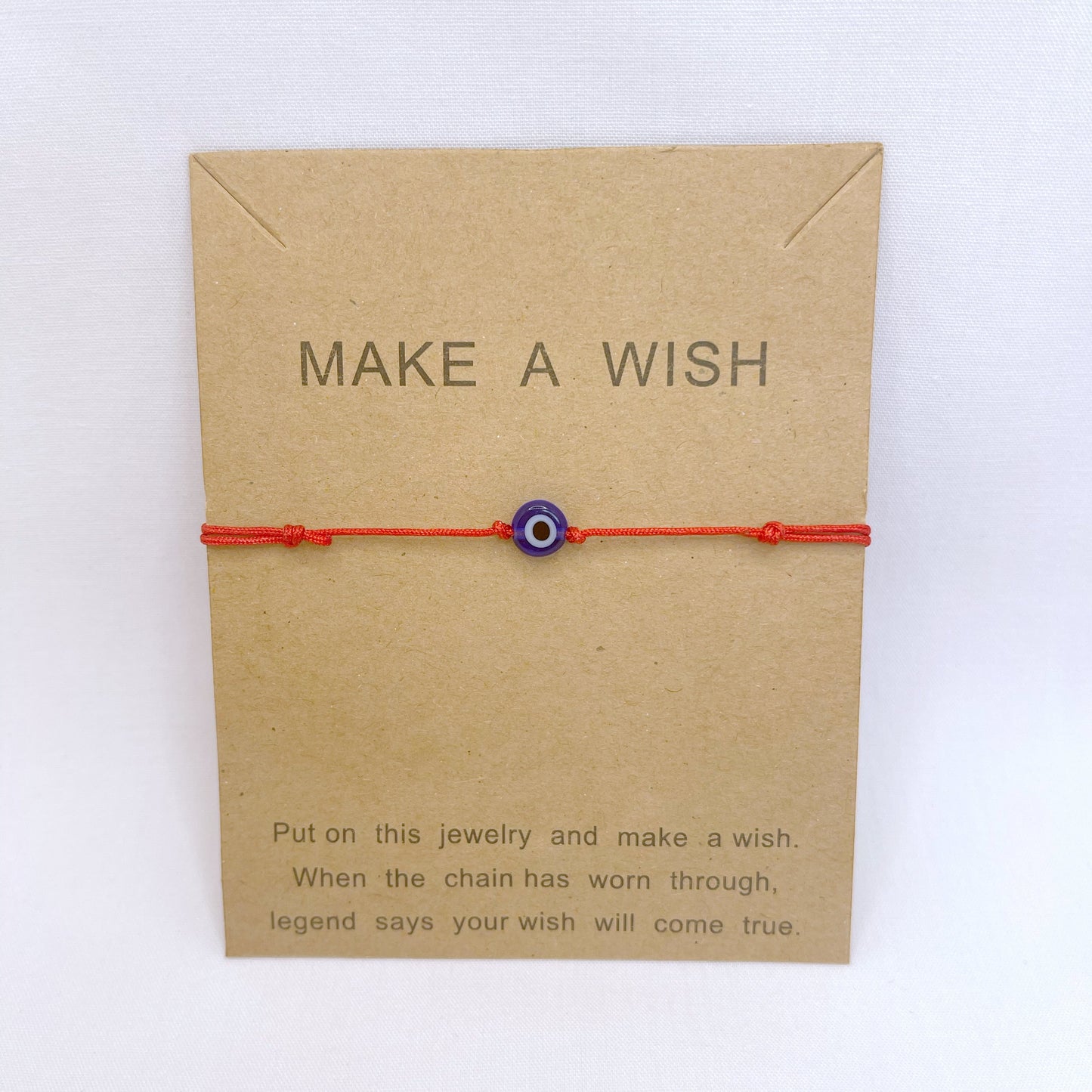 Bracelet Grigri bleu Homme - couleur du fil au choix